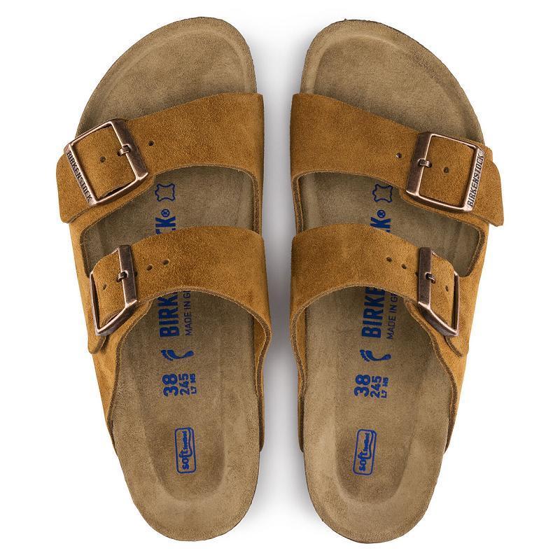 Arizona Birkenstock Soft Footbed Semisove Panske Hnede | SK 303CTV